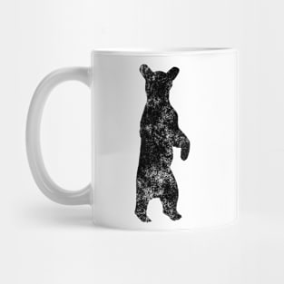 Bear Black Faded Mug